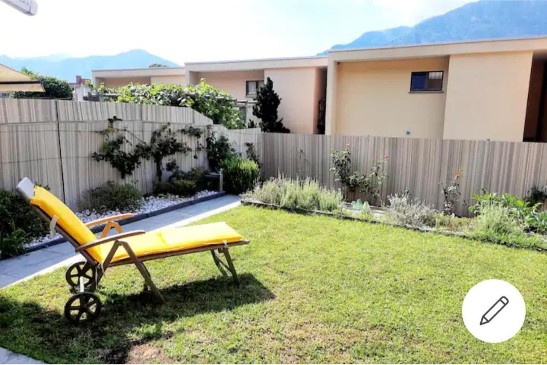 Camera Privata Con Balcone Giardino E Piscina Gordola Exterior foto